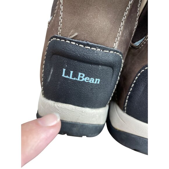 L.L. Bean Tex 2.5 Womans Brown Black Waterproof Winter Boots Sz 7.5M SKU 9402 - Picture 8 of 14
